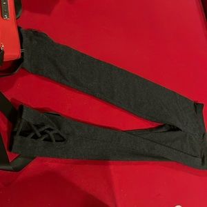 Leggings dar grey size M 8 brand new